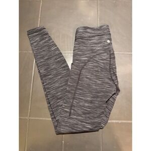 Lululemon‎ Speed Up Tight Space Dye Black White Running Leggings Pockets Size 6